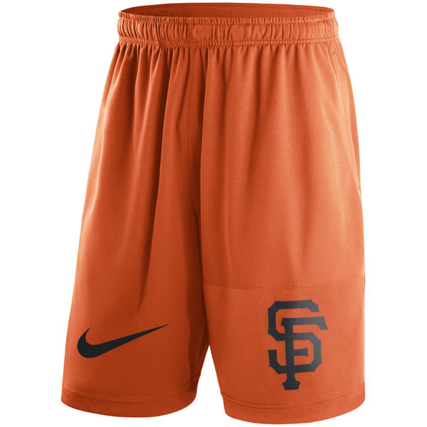 Men's San Francisco Giants Nike Orange Dry Fly Shorts